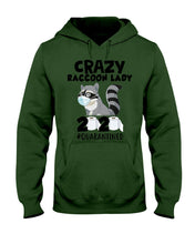Load image into Gallery viewer, Crazy Raccoon Lady 2020 Quarantined Gift For Raccoon Lovers Hoodie
