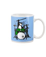 Load image into Gallery viewer, Funny Cat Playing Drums Great Gift For Cat Lovers Mug
