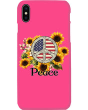 Load image into Gallery viewer, Peace Sign Sunflower Birthday Gift For Girls Phone case
