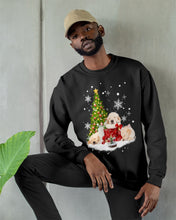 Load image into Gallery viewer, Funny Golden Retrievers Sleep In Red Boots Gift For Dog Lovers Sweatshirt
