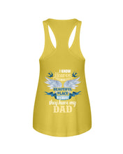 Load image into Gallery viewer, Heaven Is Beautiful Place Because They Have My Dad Trending Ladies Flowy Tank
