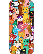 Load image into Gallery viewer, Colorful Cartoon Cat Face Gift For Cat Lovers Phone case
