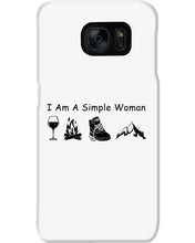 Load image into Gallery viewer, Simple Woman Loves Wine Camping Shoes And Climbing Phone case

