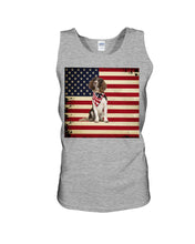 Load image into Gallery viewer, Lovely Phone Case With US Flag Gift For Spaniel Lovers Unisex Tank Top
