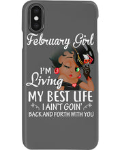 Load image into Gallery viewer, Betty Boop February Girl Living My Best Life Birthday Meaningful Gift Phone case
