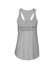 Load image into Gallery viewer, Fluent In Silence Custom Design For Personalized Nation Gift Ladies Flowy Tank
