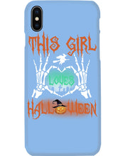 Load image into Gallery viewer, This Girl Loves Halloween Gift For Girls Phone case
