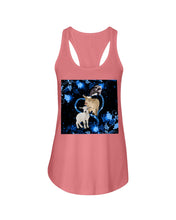 Load image into Gallery viewer, Lovely Phone Case Twinkling Blue Heart Gift For Goat Lovers Ladies Flowy Tank

