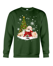 Load image into Gallery viewer, Funny Golden Retrievers Sleep In Red Boots Gift For Dog Lovers Sweatshirt
