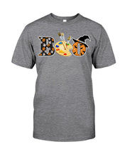 Load image into Gallery viewer, Happy Halloween Painting Color Gray Guys Tee

