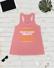 Load image into Gallery viewer, Sorry This Guy Is Already Taken By A Smart And Sexy Redhead Gift For Men Ladies Flowy Tank
