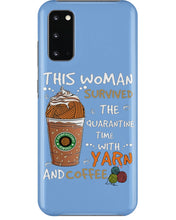 Load image into Gallery viewer, The Quarantine Time With Yarn And Coffee Gift For Women Phone case
