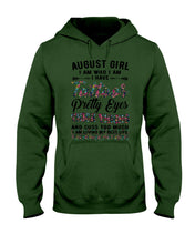 Load image into Gallery viewer, August Girl Has Tattoos Pretty Eyes Thick Thighs For Birthday Gift Hoodie
