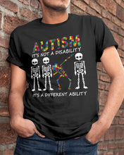 Load image into Gallery viewer, Autism It's A Different Ability Gift For Autism People Guys Tee
