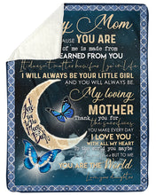 Load image into Gallery viewer, Giving For  Mama Love You With All My Heart   Custom Design Sherpa Blanket
