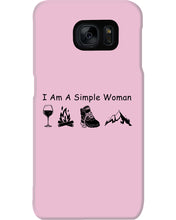 Load image into Gallery viewer, Simple Woman Loves Wine Camping Shoes And Climbing Phone case

