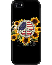 Load image into Gallery viewer, Peace Sign Sunflower Birthday Gift For Girls Phone case

