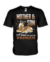 Load image into Gallery viewer, Mother And Son A Bond That Can't Be Broken Guys V-Neck

