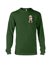 Load image into Gallery viewer, Golden Retriever In Pocket Special Custom Design For Dog Lovers Unisex Long Sleeve
