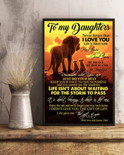 Load image into Gallery viewer, Gift For    Daughter Life Gave Me The Gift Of You Custom Design Vertical Poster
