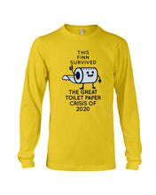 Load image into Gallery viewer, This Finn Survived The Great Toilet Paper Crisis Of 2020 Unisex Long Sleeve
