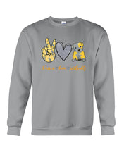 Load image into Gallery viewer, Peace Love Live  Special Custom Design For Dog Lovers Sweatshirt
