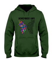 Load image into Gallery viewer, Birthday Gift For November Girl They Whispered To Her You Cannot Withstand The Storm Hoodie
