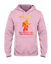 Load image into Gallery viewer, Hey Ump Does Your Wife Know You're Screwing Us Hoodie
