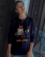 Load image into Gallery viewer, A Man Loves Beer And Dachshund Gift For Dog Lovers Unisex Long Sleeve
