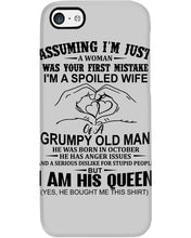 Load image into Gallery viewer, A Spoiled Wife Of An October Grumpy Old Man Birthday Meaningful Gift Phone case
