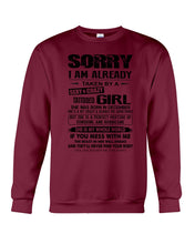 Load image into Gallery viewer, I'm Already Taken By December Sexy And Crazy Girl For Birthday Gift Sweatshirt
