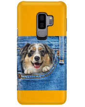 Load image into Gallery viewer, Australian Shepherd In Denim Pocket Gift For Dog Lovers Phone case
