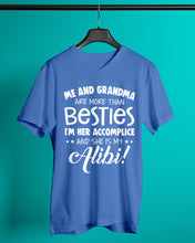 Load image into Gallery viewer, Me And Grandma Are More Than Besties Custom Gift For Family Guys V-Neck
