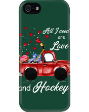 Load image into Gallery viewer, All I Need Are Love And Hockey Gift For Hockey Players Phone case
