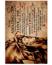 Load image into Gallery viewer, Mom Gift For Amazing Son I'll Always Be There To Support You Vertical Poster
