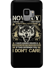 Load image into Gallery viewer, November Guy I Am Not A Hero Not A Legend I Have Anger Issues Birthday Gift Phone case
