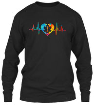 Load image into Gallery viewer, Veterinary Symbol My Heartbeat Meaningful Gift For Women Unisex Long Sleeve
