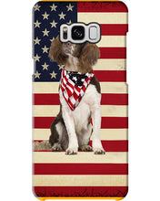 Load image into Gallery viewer, Lovely Phone Case With US Flag Gift For Spaniel Lovers Phone case
