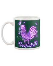 Load image into Gallery viewer, Chicken Purple Butterflies Gift For Chicken Lovers Mug
