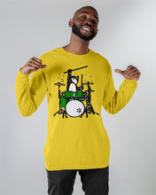 Load image into Gallery viewer, Funny Cat Playing Drums Great Gift For Cat Lovers Unisex Long Sleeve
