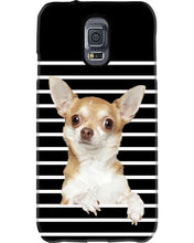 Load image into Gallery viewer, ln Chihuahua Horizontal Stripes Gift For Dog Lovers Phone case
