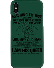 Load image into Gallery viewer, A Spoiled Wife Of An October Grumpy Old Man Birthday Meaningful Gift Phone case
