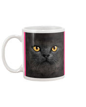 Load image into Gallery viewer, Black Phone Case With Black Cat Face Gift For Cat Lovers Mug
