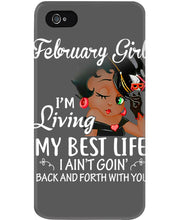 Load image into Gallery viewer, Betty Boop February Girl Living My Best Life Birthday Meaningful Gift Phone case
