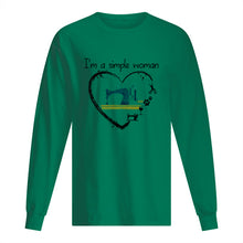 Load image into Gallery viewer, Sewing I'm A Simple Woman Gift For Women Unisex Long Sleeve

