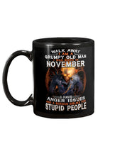 Load image into Gallery viewer, Walk Away I Am A Grumpy Old Man Who Was Born In November Birthday Gift Mug
