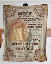 Load image into Gallery viewer, Gift For Wife I'll Love You Then Love You Forever Sherpa Blanket
