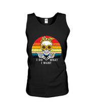 Load image into Gallery viewer, I Do What I Want Skull Sunflower Special Custom Design Unisex Tank Top
