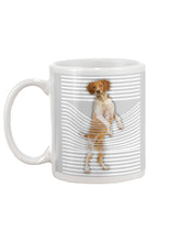 Load image into Gallery viewer, Brittany Spaniel Climb Curtain Gift For Dog Lovers Mug
