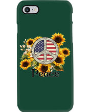 Load image into Gallery viewer, Peace Sign Sunflower Birthday Gift For Girls Phone case
